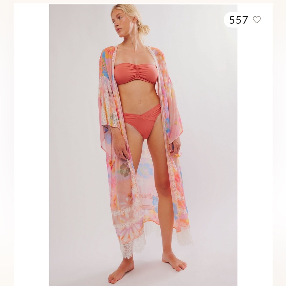 NWT Free People Intimately Bali Airbrush Dreams Robe 🌸